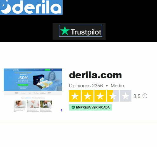 Derila TrustPilot test, erfahrungen und Meinungen